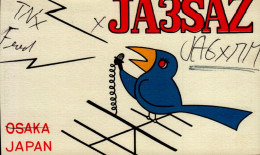CARTE QSL..JJA3SAZ   OSAKA  JAPON ..1974 - Radio