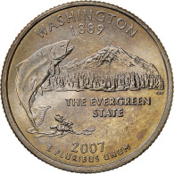 Monnaie, États-Unis, Washington, 1889, Quarter, 2007, U.S. Mint, Philadelphie - 1999-2009: State Quarters