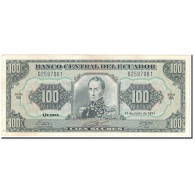 Billet, Équateur, 100 Sucres, 1991-06-21, KM:123Aa, TTB+ - Ecuador