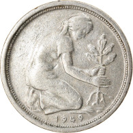 Monnaie, République Fédérale Allemande, 50 Pfennig, 1949, Karlsruhe, TTB - 50 Pfennig