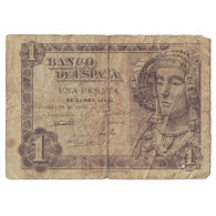 Billet, Espagne, 1 Peseta, 1948, 1948-06-19, KM:135a, B - 1-2 Peseten