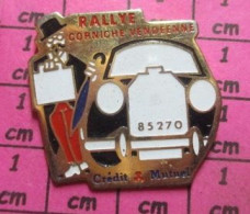 516A Pin's Pins / Beau Et Rare & TB état / AUTOMOBILES / RALLYE TOURISTIQUE De La CORNICHE VENDEENNE Voitures Anciennes - Rallye
