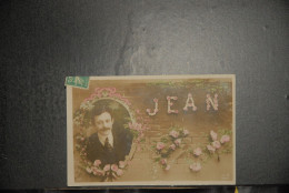 CP,  Homme à Moustache, Fête *** Prénom Jean - Hommes