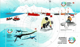 ARGENTINA 2014 Mi BL 139 110th ANNIVERSARY OF ARGENTINIAN PRESENCE IN ANTARTICA MINT MINIATURE SHEET ** - Programas De Investigación