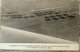 1912. Ce Qu'Aubrun A Vu De Son Monoplan Deperdussin à 2 Places En Survolant Au Camp De Châlons,  La X Division De Cavale - Missions