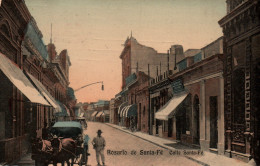Argentina - Rosario De Santa-Fé - Calle Santa-Fé, Carro, Attelage - Carte De 1910 - Argentine