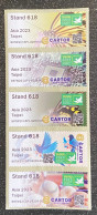 Test ATM Stamp Taiwan 2023 Taipei Stamp Exhi. -Butterfly Wafer Blue Magpie Baseball - Nuovi