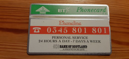 Phonecard United Kingdom, BT 404B - Bank Of Scotland 54.100 Ex. - BT Advertising Issues