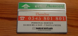 Phonecard United Kingdom, BT 404B - Bank Of Scotland 54.100 Ex. - BT Emissions Publicitaires