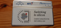 Phonecard United Kingdom, BT 224E - Switching To Silicon 4.500 Ex - BT Emissions Publicitaires
