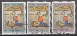 VATICAN   SCOTT NO 323-25    USED   YEAR  1961 - Gebraucht