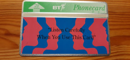 Phonecard United Kingdom, BT 322K - Listen Carefully 6.000 Ex. - BT Advertising Issues