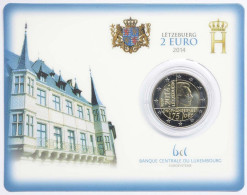 LUSSEMBURGO Coincard 2014  Con 2 Euro 175° Indipendenza Lussemburgo BU - Luxembourg