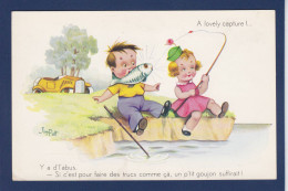 CPA 1 Euro Enfant + Sport écrite Prix De Départ 1 Euro - Humorous Cards