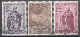 VATICAN   SCOTT NO 369-71  USED   YEAR  1963 - Oblitérés