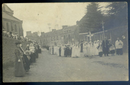 Cpa Carte Photo Du 22 Plélo Procession Communion --- Environs Châtelaudren   JUI23-05 - Châtelaudren