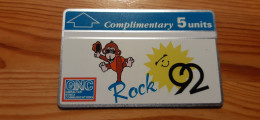 Phonecard Gibraltar 204A - Rock '92 - Gibraltar