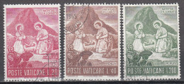 VATICAN   SCOTT NO 420-22   USED   YEAR  1965 - Used Stamps