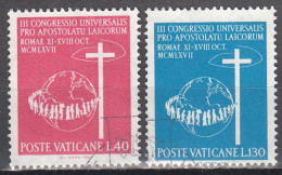 VATICAN   SCOTT NO 453-54   USED   YEAR  1967 - Oblitérés