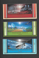 UNITED NATIONS   - Space -  1999 3 X Fragments From Minisheets -   UNITED NATIONS 1999  - See Scan - Neufs