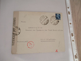 Collection Spécialisée Autriche Italie 1941 Censure Allemande Brunico Bolzano Vers Bruck - Poststempel