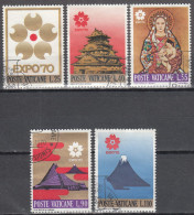 VATICAN   SCOTT NO 479-83   USED   YEAR  1970 - Usati