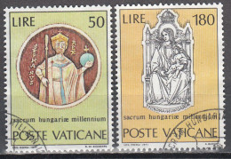 VATICAN   SCOTT NO 513-14   USED   YEAR  1971 - Usati