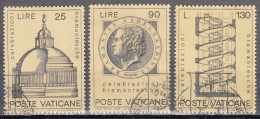 VATICAN   SCOTT NO 515-17   USED   YEAR  1972 - Oblitérés