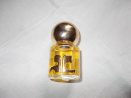 Ancien Flacon Miniature Parfum Empreinte Eau De Toilette 90° Courrèges Paris Vintage - Miniaturas Mujer (sin Caja)