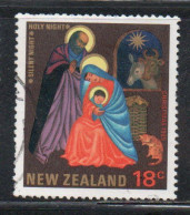 NEW ZEALAND NUOVA ZELANDA 1985 CAROL CHRISTMAS NATALE NOEL WEIHNACHTEN NAVIDAD 18c USED USATO OBLITERE' - Used Stamps