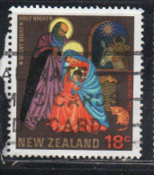 NEW ZEALAND NUOVA ZELANDA 1985 CAROL CHRISTMAS NATALE NOEL WEIHNACHTEN NAVIDAD 18c USED USATO OBLITERE' - Used Stamps
