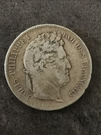 5 FRANCS ARGENT 1835 I LIMOGES 597194 EX. LOUIS PHILIPPE I DOMARD 2ème RETOUCHE FRANCE / SILVER - 5 Francs