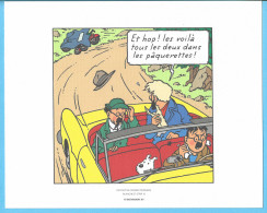 Ex-Libris-Extrait De Tintin "L'Affaire Tournesol"-Capitaine Haddock-Dim.240x193mm-papier Dessin 220gr-Tirés(tiré) à Part - Illustratori G - I