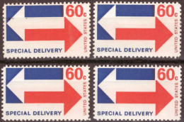 Stati Uniti Special Delivery Espressi 1969 UnN°E23 60c. P.11 4v. MNH/** - 1b. 1918-1940 Unused