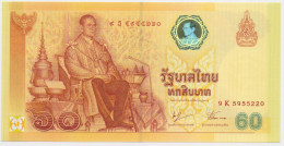 Thailand, 60 Bath 2006, Gedenk-Banknote, Unc. Im Folder. - Thailand