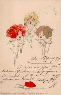 Kirchner, Raphael Unsigniert Frauen Herz 1899 II (Stauchungen, RS Fleckig) Femmes - Kirchner, Raphael