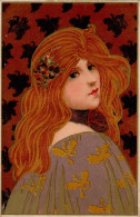 Jugendstil Frau I-II Art Nouveau - Ohne Zuordnung