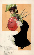 Jugendstil Frau Ostern I-II (fleckig) Art Nouveau Paques - Unclassified