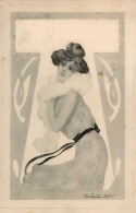 Jugendstil Frau Posierende Debut, Jacques Künstlerkarte 1903 I-II (VS/RS Fleckig) Art Nouveau - Ohne Zuordnung