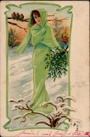 Jugendstil Sign. John, F. Winter I-II Art Nouveau - Ohne Zuordnung