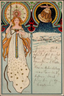 Jugendstil Sign. Kulas, J. Von Neujahr I-II Art Nouveau Bonne Annee - Unclassified