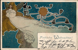 Jugendstil Sign. Cauvy, Leon Weihnachten I-II Noel Art Nouveau - Zonder Classificatie