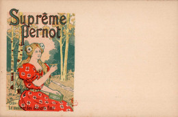 Jugendstil Sign. Gex, E. Reklame Supreme Pernot I-II Art Nouveau - Non Classificati