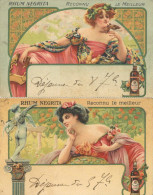 Camps, Gaspar Lot Mit 2 Jugendstil-Künstlerkarten Reklame Rhum Negrita I-II (etwas Fleckig) Art Nouveau - Ohne Zuordnung