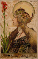 Basch, Arpad Frau Jugendstil II- (schlechter Zustand) Art Nouveau - Ohne Zuordnung