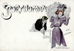 Bayros, Franz Von Sportwoman Jugendstil I-II (Eckbug) Art Nouveau - Non Classés