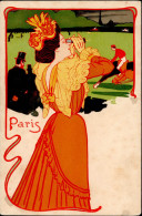 Christiansen, Hans Paris Frau Jugendstil I-II (etwas Fleckig) Art Nouveau - Christiansen
