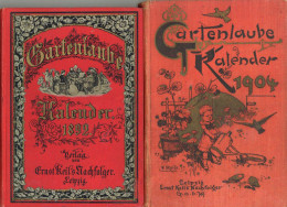 2 Bücher Gartenlaube Kalender 1892 Und 1904, Verlag Keil Leipzig II - Non Classés