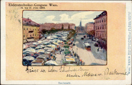 Phillip U. Kramer Wien Serie XXIV/8 Mit Zudruck Elektrotechniker-Congress 1899 I-II - Non Classés