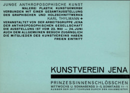 Kunstgeschichte Jena Kunstverein Einladungskarte Entwurf Walter Dexel Ausstellung Junge Anthrosophische Kunst Karl Thylm - Non Classés